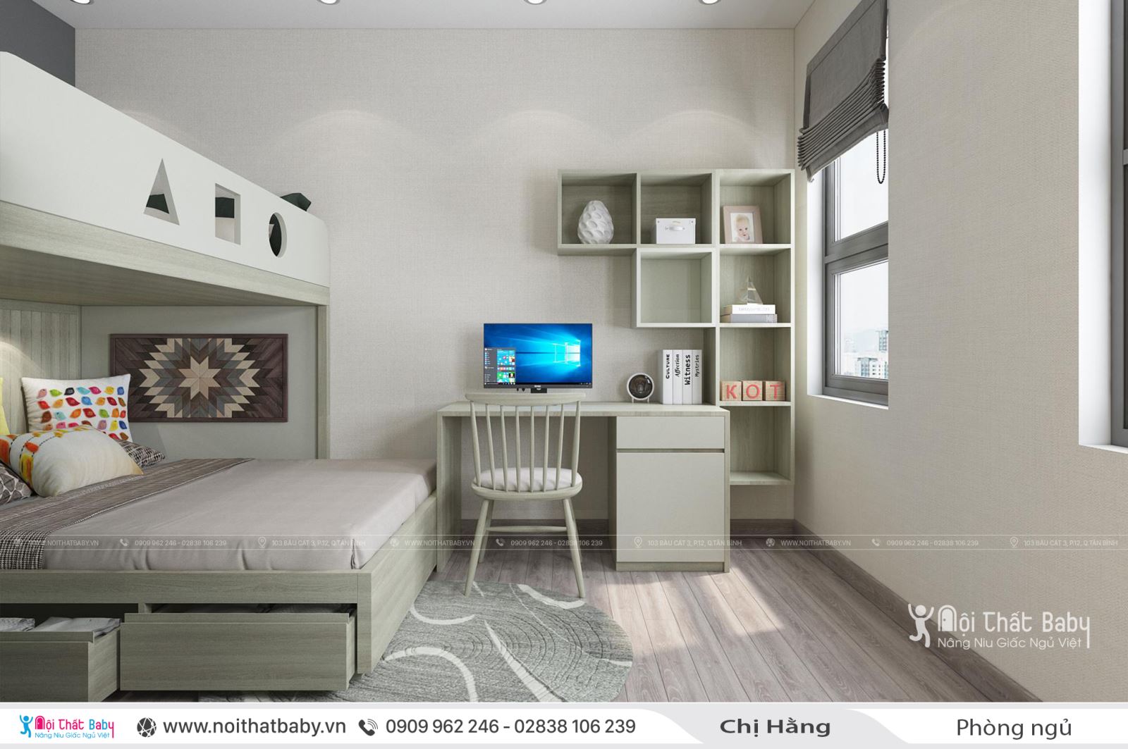 Thiết kế nội thất Duplex căn hộ Emerald Celadon City 117m2